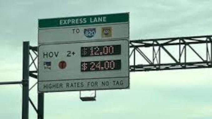 Toll Road Prices